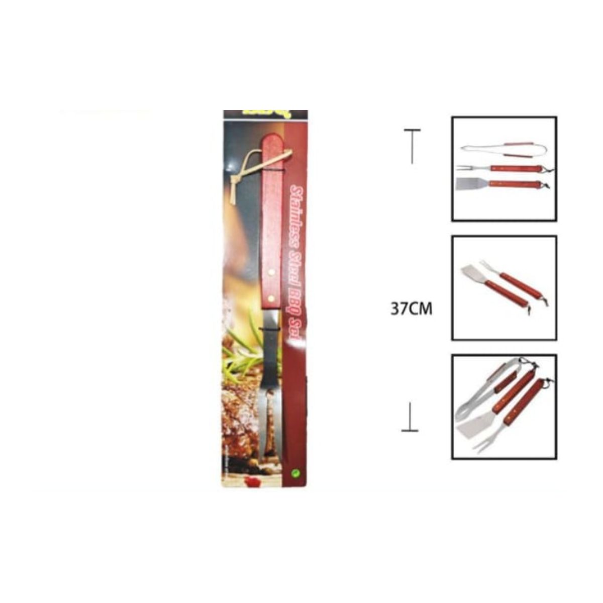 GENERICO - Tenedor 37 Cm Para Asado Acero Inoxidable