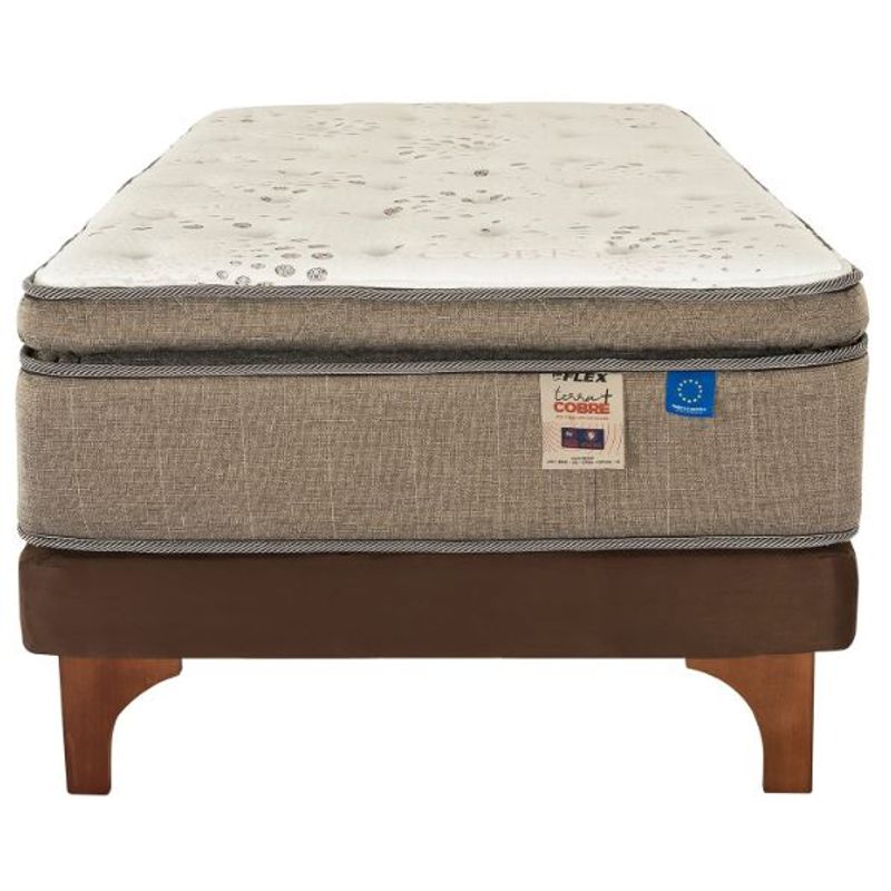 FLEX - Cama Europea Terra Cobre 1.5 Plazas X 2.00 Flex