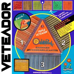 WETPROOF - VETEADOR MADERA PINTURA BARNIZ PASTA DECORA 3 EFECTOS! 1 UNID. NARANJA
