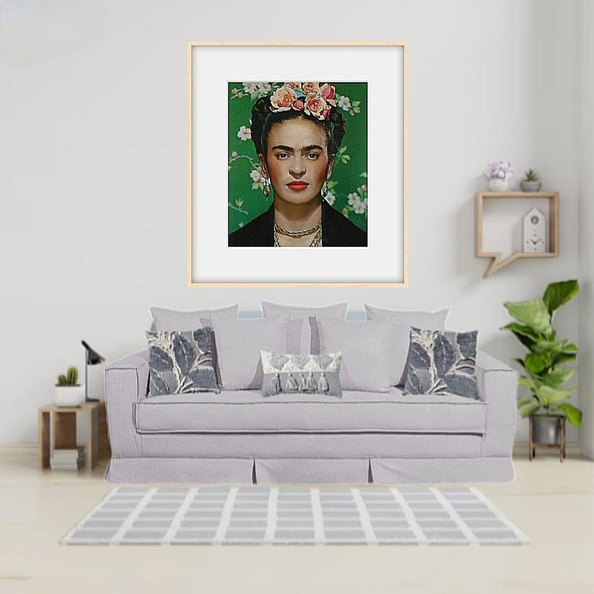 MUNDO LIVING - Sofa 3 cuerpos Lucio Gris claro con resortes pocket spring