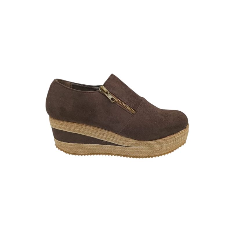 HERIEL - Zapato Panchita Café Plataforma