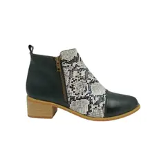 HERIEL - Botín Negro Print Mujer