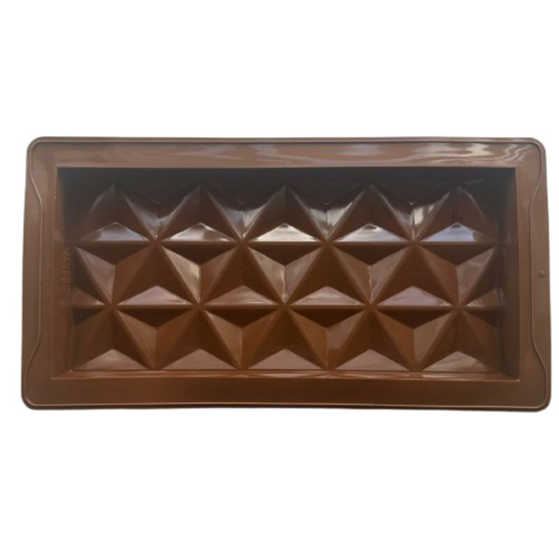 GENERICO - Molde Silicona Barra Chocolate Dubai Triangular