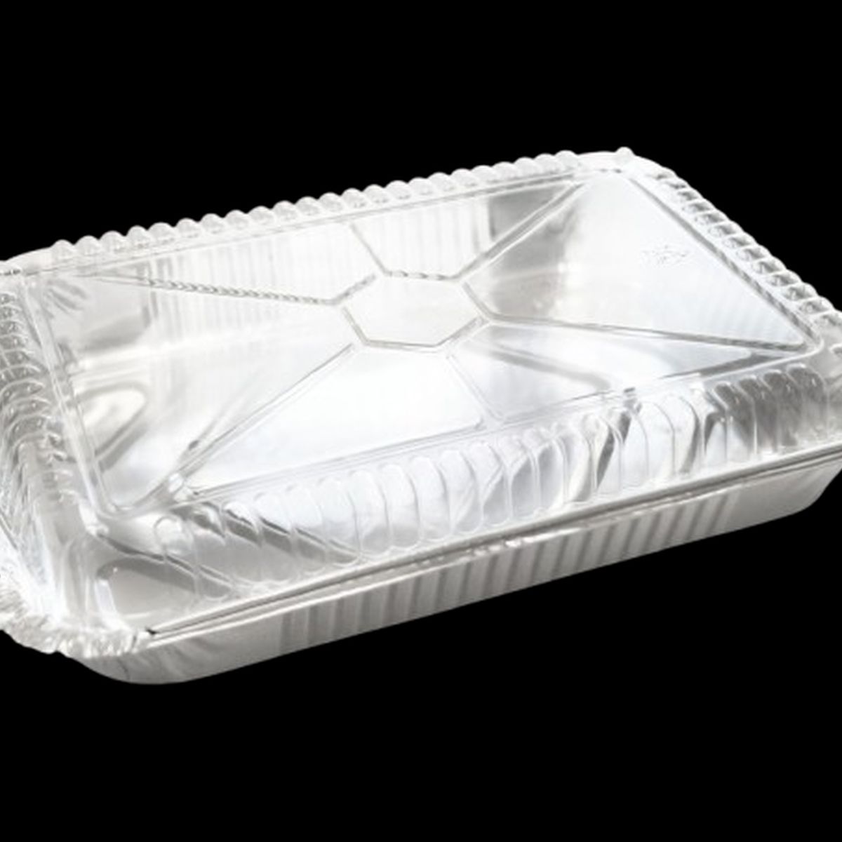 GENERICO - Pack 5 Envase Aluminio C-40 con Tapa Transparente