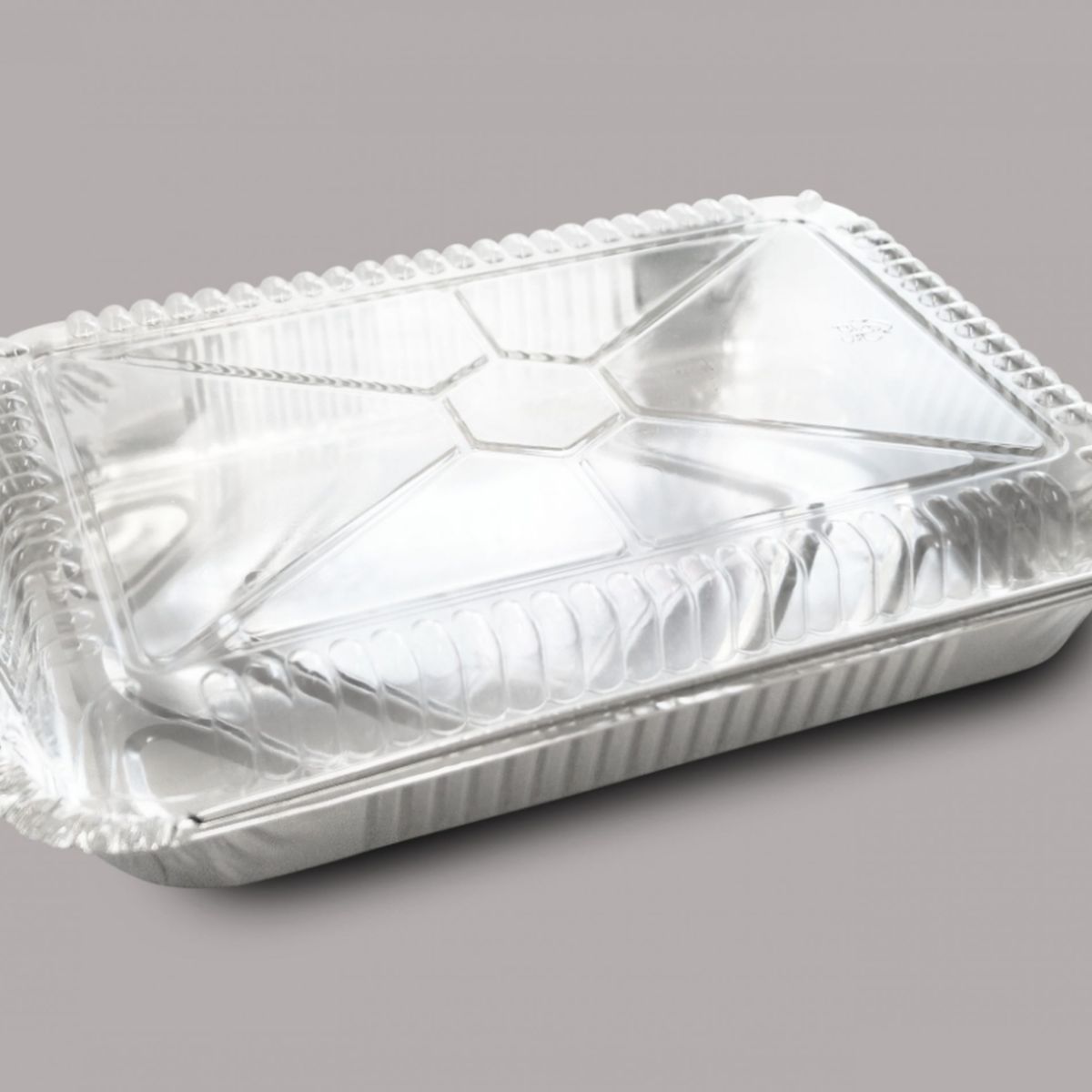 GENERICO - Pack 5 Envase Aluminio C-40 con Tapa Transparente