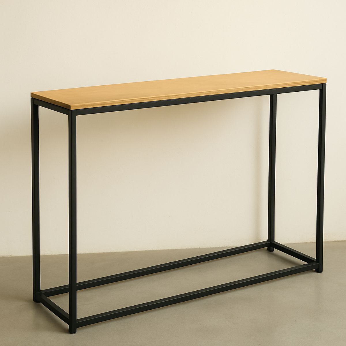 GENERICO - Arrimo simple 100x30 cm cubierta mueblista negra moderna - Viatto