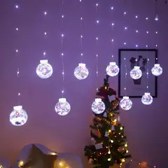 GENERICO - Guirnalda Luces 10 Bola Led Hada Navidad Cadena Cascada