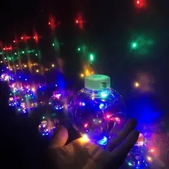 GENERICO - Guirnalda Luces 10 Bola Led Hada Navidad Cadena Cascada