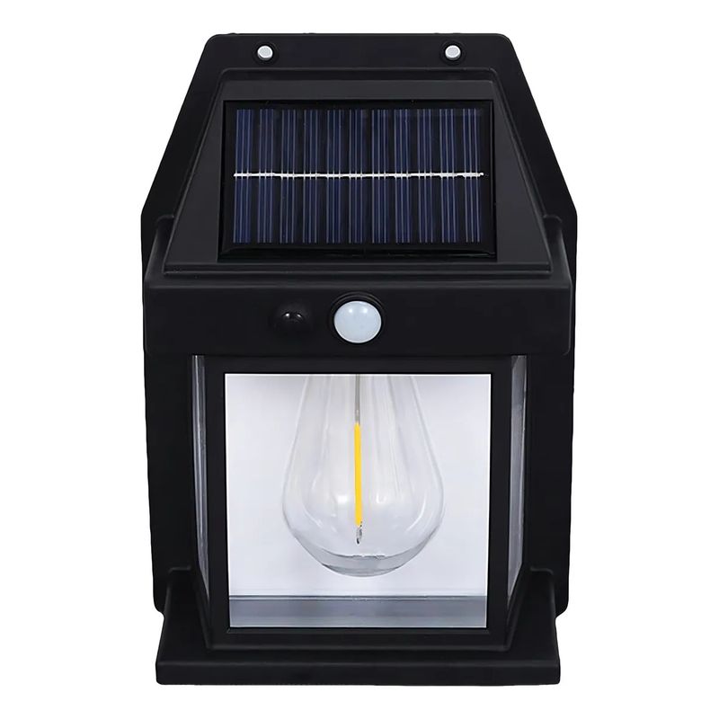 GENERICO - Farol Solar De Pared Sensor Movimiento Luz Cálida Exterior Estructura