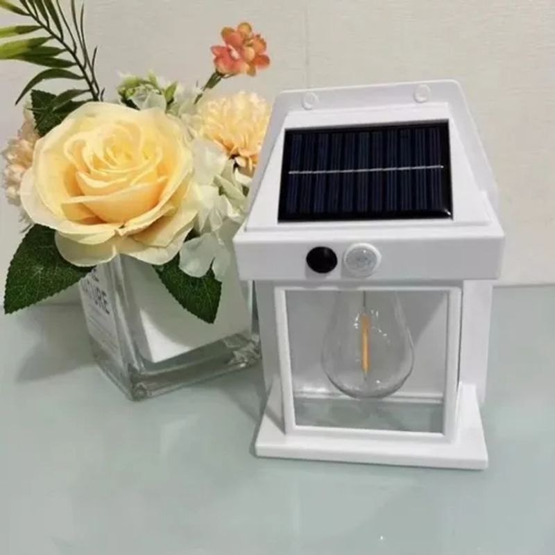 GENERICO - Pack 2 Farol Solar De Pared Sensor Movimiento Luz Cálida