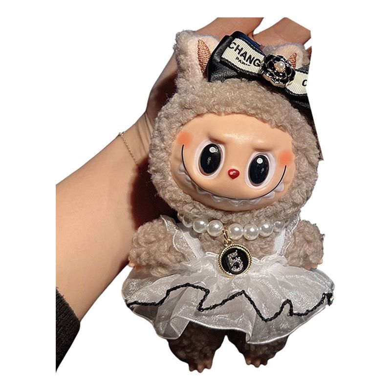 VERCI - Labubu Macaron Monsters Con Ropa Para Muñecos