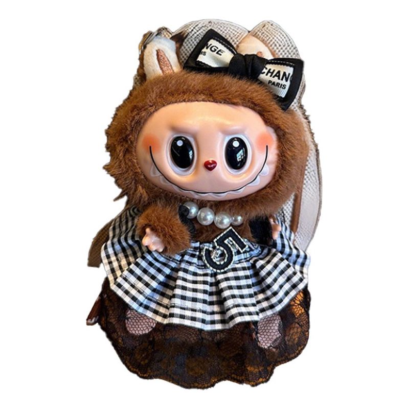 VERCI - Labubu Macaron Monsters Con Ropa Para Muñecos