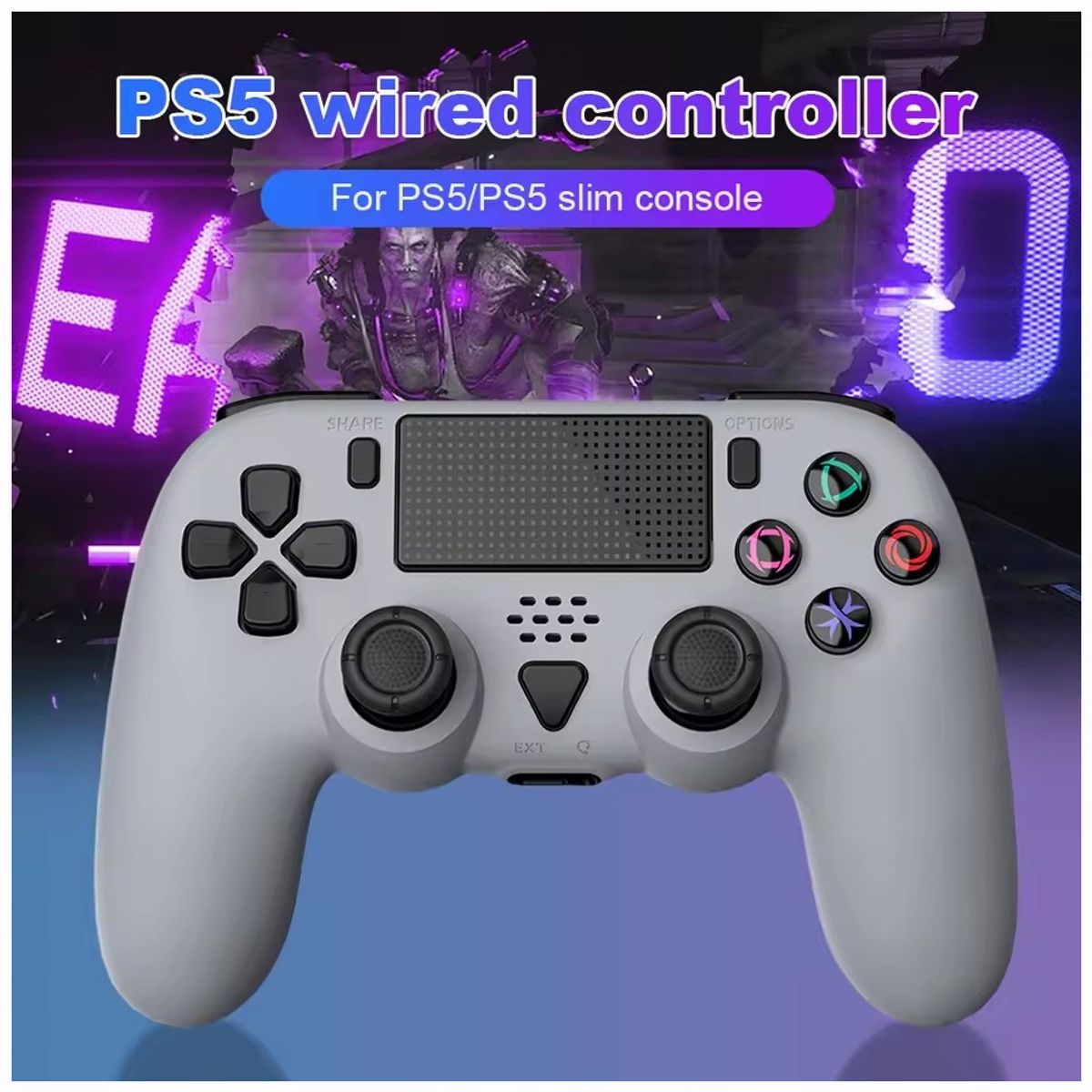 CORRERREY - Controlador Inalámbrico Ps5 Compatible Pc Esports Gamepad Correrrey