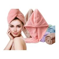 Pack 2 Toalla Turbante Microfibra Para Secar El Cabello