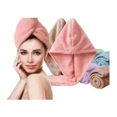 GENERICO - Pack 2 Toalla Turbante Microfibra Para Secar El Cabello