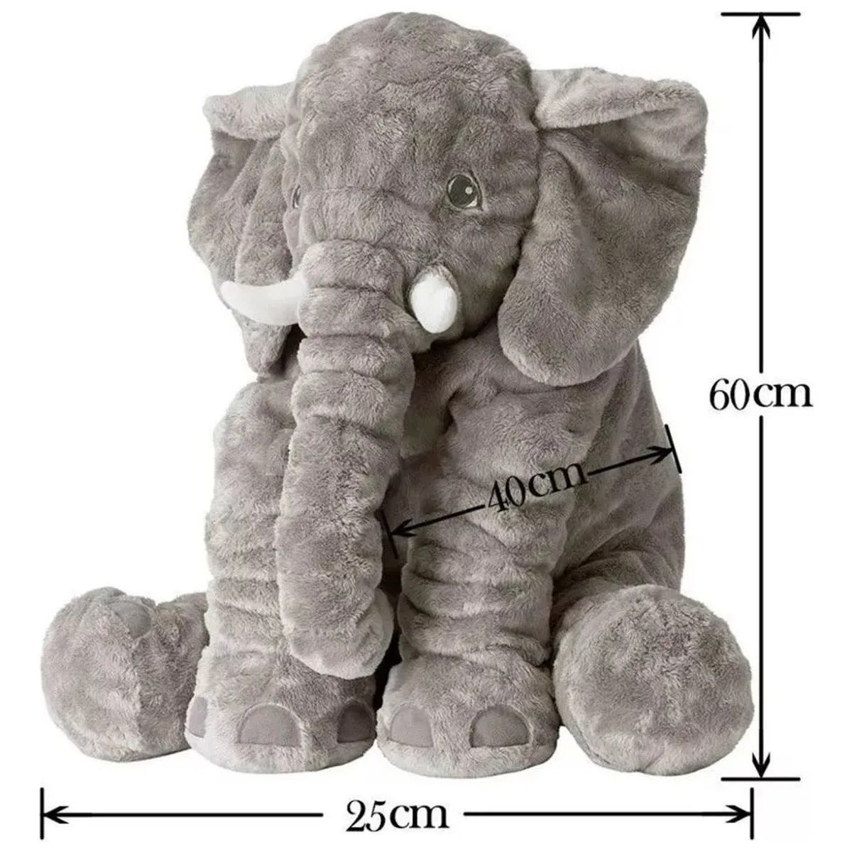 GENERICO - Cojin Elefante De Apego Peluche Bebés Y Niños Almohada