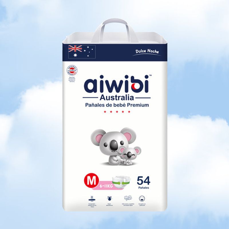 AIWIBI - PAÑAL AIWIBI DULCE NOCHE M X54 Un Talla M