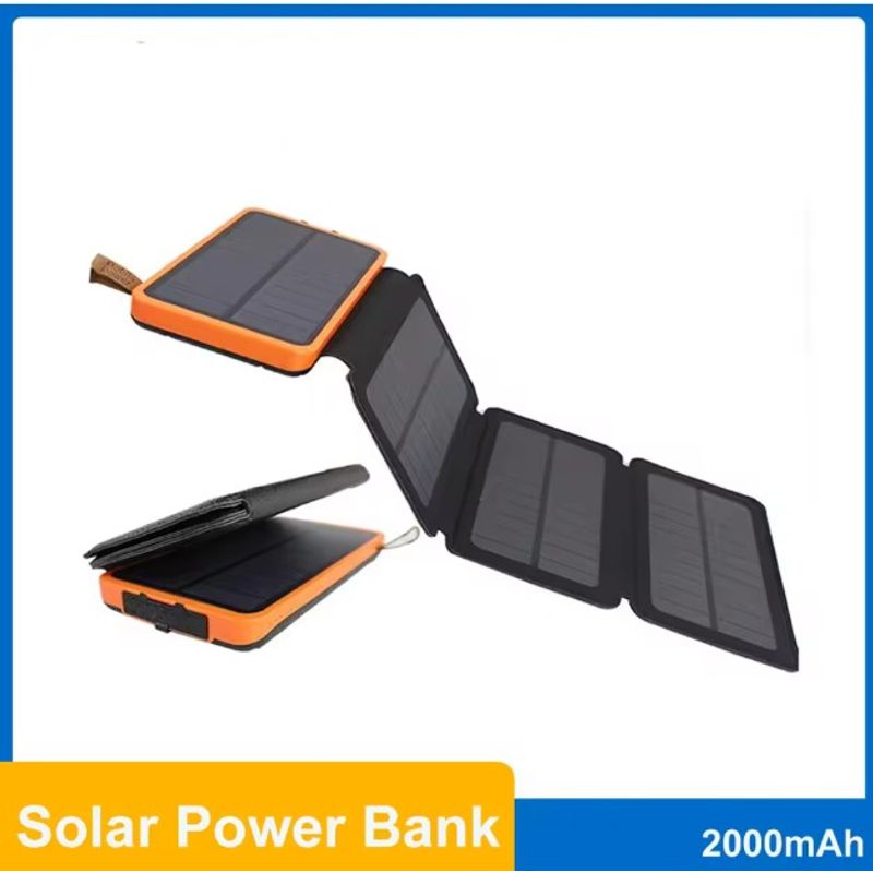 GENERICO - Panel Solar Portátil Powerbank Banco de Energia  de 5V 2 USB. 20.000 Mah