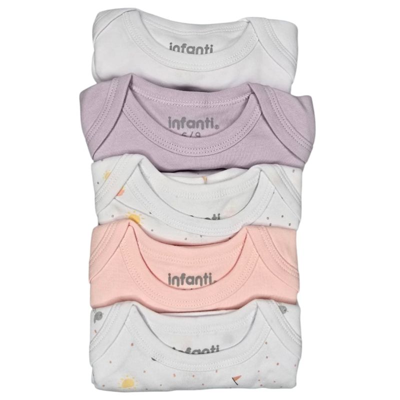 INFANTI - Quintupack Body Niña Algodón INFANTI