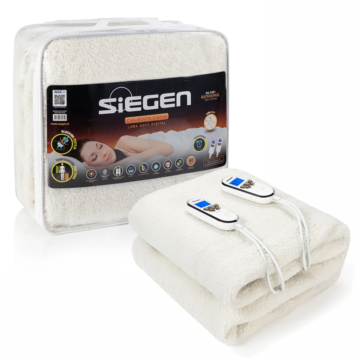SIEGEN - Calientacama Matrimonial SG-5351