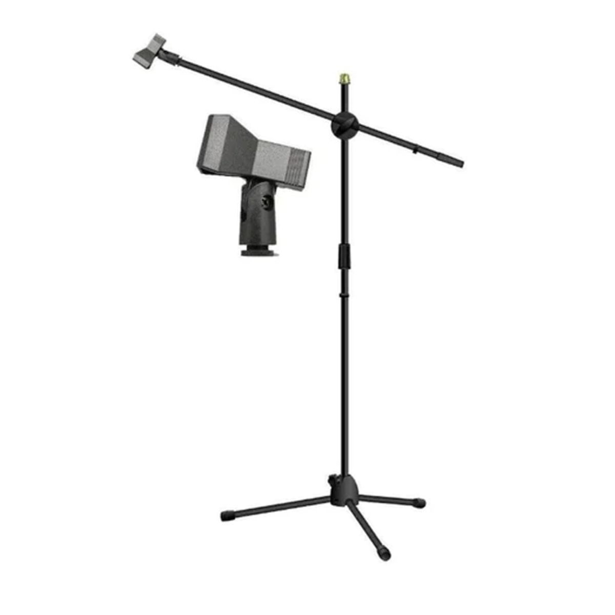 PHILCO - Atril para Micrófono Philco con Boom Metálico para 2 Micrófonos - Negro