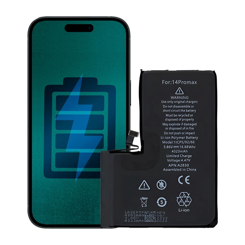 GENERICO - Bateria Compatible con iPhone 14 Pro Max Capacidad 4323 mAh