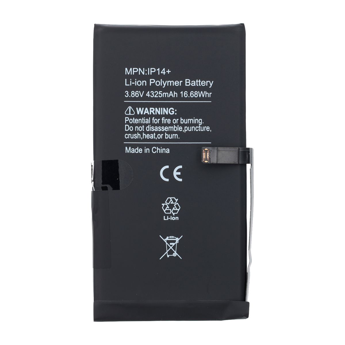 GENERICO - Bateria Compatible con iPhone 14 Plus Capacidad 4325 mAh