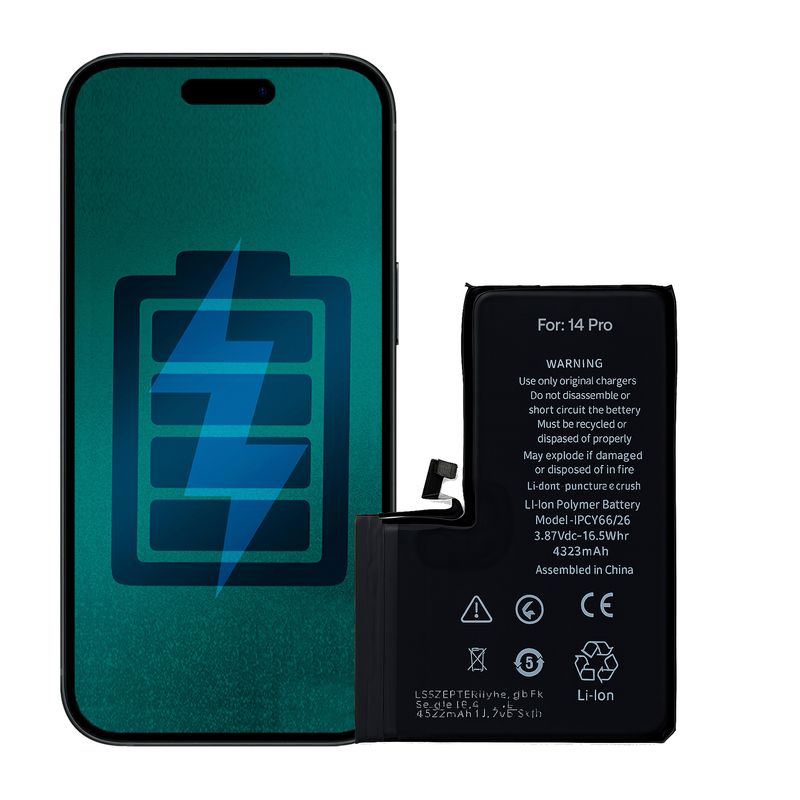 GENERICO - Bateria Compatible con iPhone 14 Pro Capacidad 3200 mAh