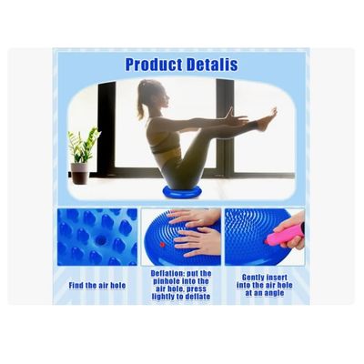 Imagen 2 del producto Cojín Autismo Sensorial Yoga Balones +inflador Gris