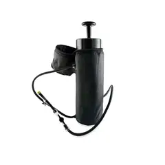 SOHOGAR - Botella deportiva con pulverizador de agua negro
