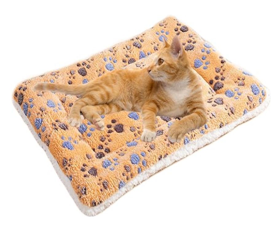 Alfombrilla Suave Mascota Perro Gato Manta Acolchada 58x39cm