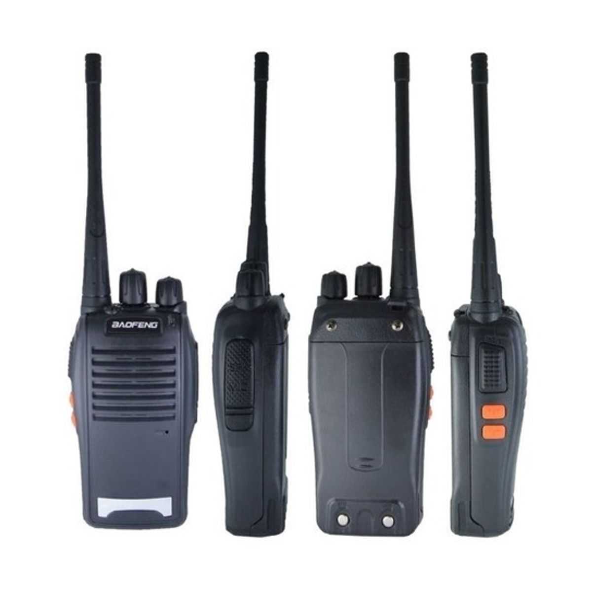GENERICO - Pack Cuatro Radio Transmisores Walkie Talkie Bf-888s Baofeng