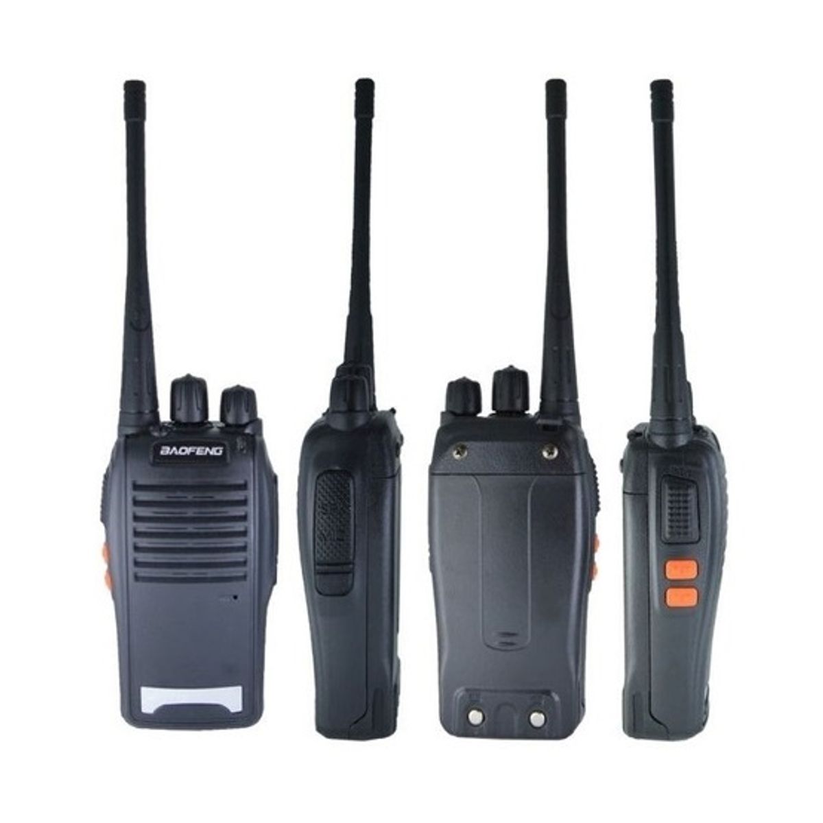 GENERICO - Pack Cuatro Radio Transmisores Walkie Talkie Bf-888s Baofeng