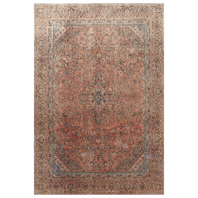 CONSORCIO PERSA - Alfombra Persa Vintage de Lana de 3.60 x 2.60 mts., AA724