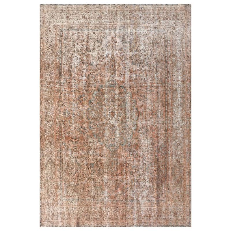 CONSORCIO PERSA - Alfombra Persa Vintage de Lana de 3.70 x 2.90 mts., AA734