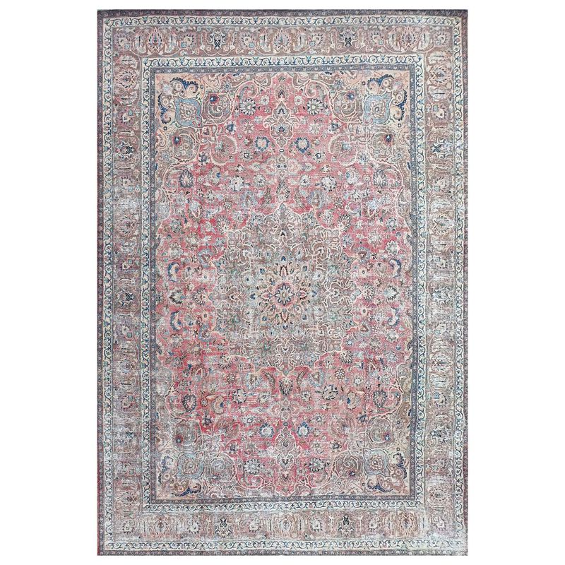 CONSORCIO PERSA - Alfombra Persa Vintage de Lana de 3.70 x 2.90 mts., AA903