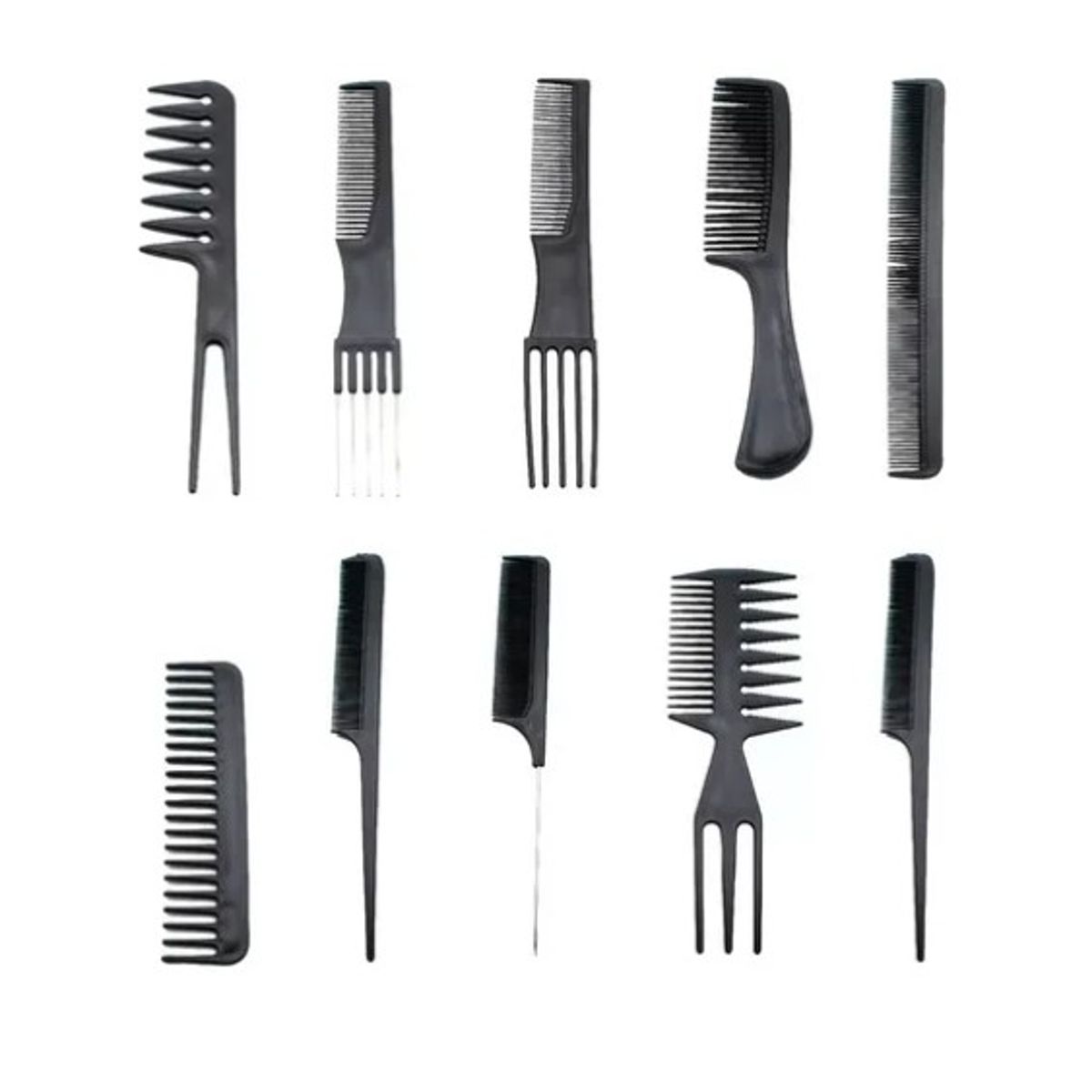 OFERTABKN - Peine Peluqueria Kit Profesional Barberia Estilista 10 Pzs