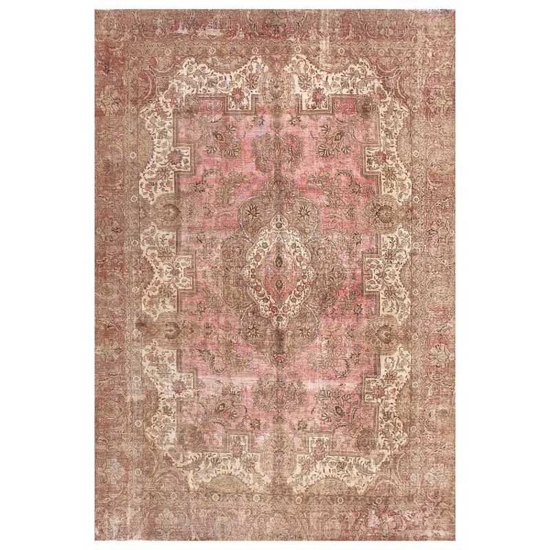 CONSORCIO PERSA - Alfombra Persa Vintage de Lana de 4.20 x 3.00 mts., AA759