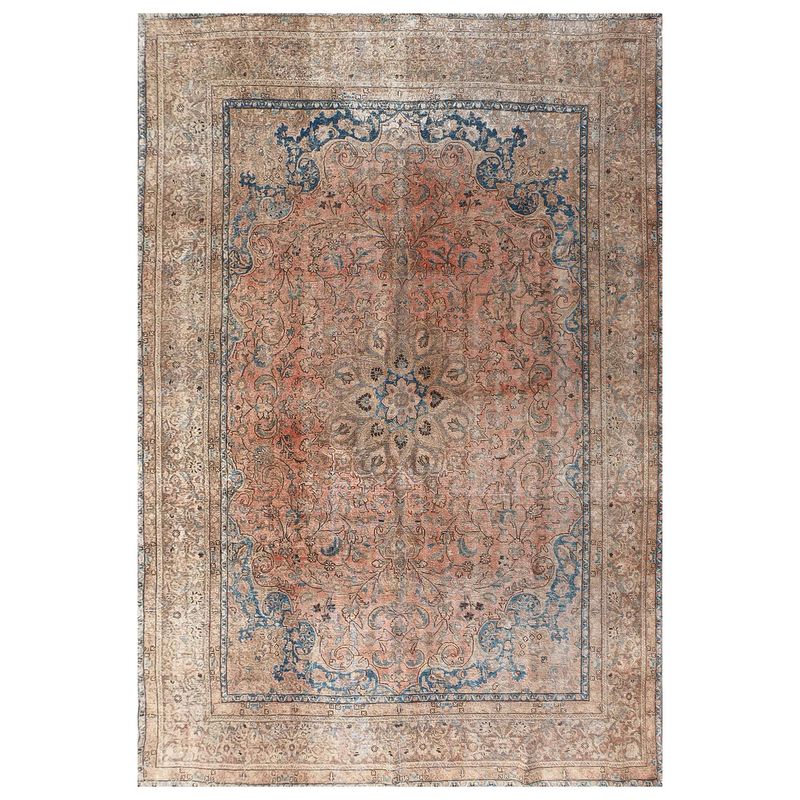 CONSORCIO PERSA - Alfombra Persa Vintage de Lana de 3.70 x 2.80 mts., AA733