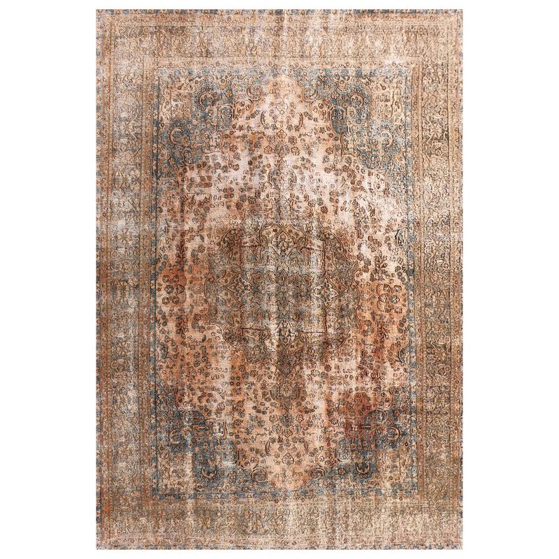 CONSORCIO PERSA - Alfombra Persa Vintage de Lana de 3.80 x 2.90 mts., AA748