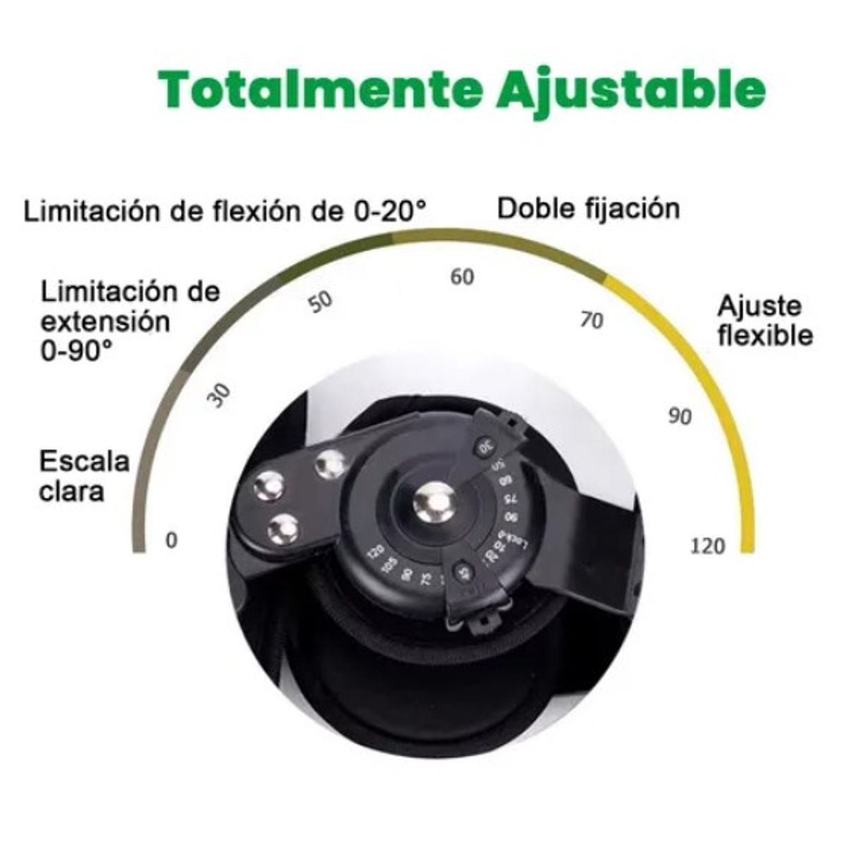 OFERTABKN - Inmovilizador De Rodilla Con Regulacion Extesion Talla Unica