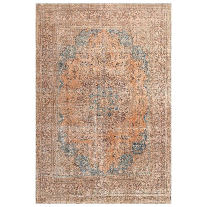 CONSORCIO PERSA - Alfombra Persa Vintage de Lana de 3.70 x 2.80 mts., AA731