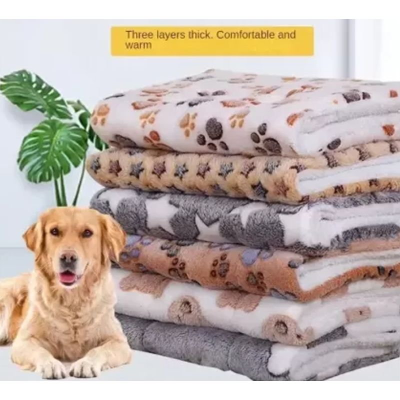 GENERICO - Alfombrilla Suave Mascota Perro Gato Manta Acolchada 69x48cm