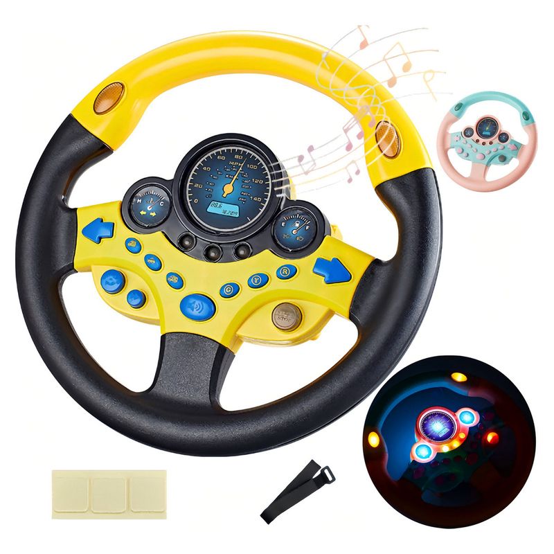 TOYUN TOYUN - Bebé Copiloto Volante Música Con Sonido Y Luz Niños Juguete