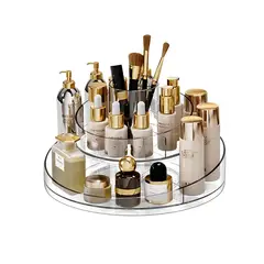 GENERICO - Organizador Cosméticos Maquillaje Escritorio Giratorio 360