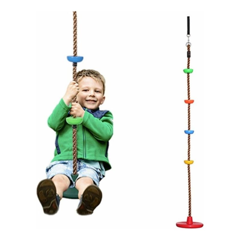 AFVENTURA - Columpio Mecedor De Escalada Multicolor Soporta Hasta 100 Kg