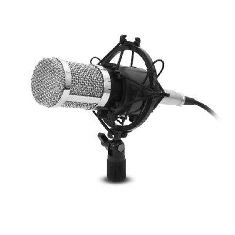 PHILCO - Studio Microphone Con Soporte Philco filtro Anti-pop - Negro