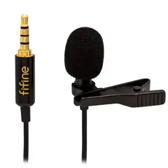 FIFINE - Microfono Profesional de Solapa C2 Lavalier - Negro