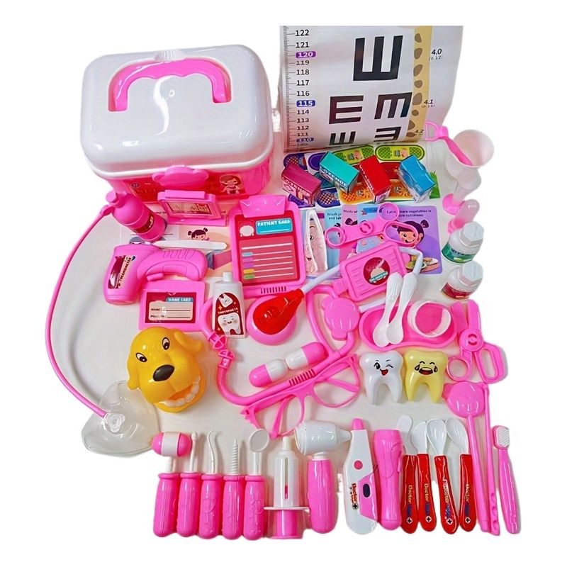 TOYUN TOYUN - Set Juguete Medico Dentista Estuche Sonido Luz Niños 70pieza