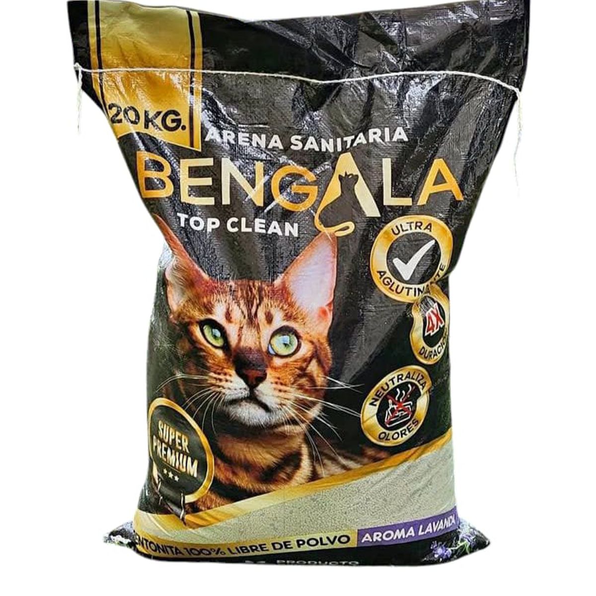 GENERICO - Arena sanitaria Bengala gato 20 kg aroma lavanda